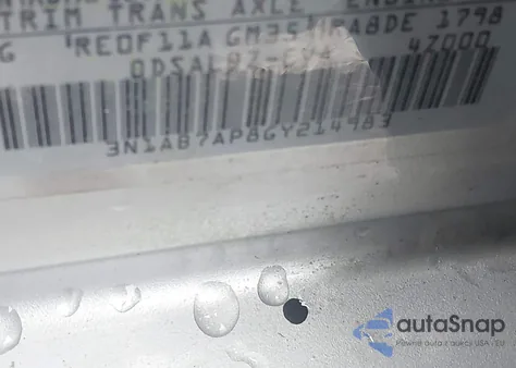 2016 Nissan Sentra Fe+ S/S/Sl/Sr/Sv from USA, damaged, VIN 3N1AB7AP8GY214983